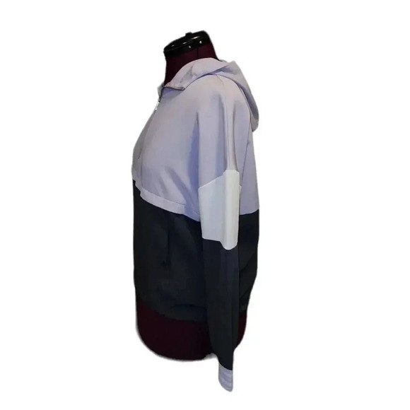 Avia Women's Purple White Pullover Lightweight Rain Jacket Size 8-10 - Picture 4 of 8